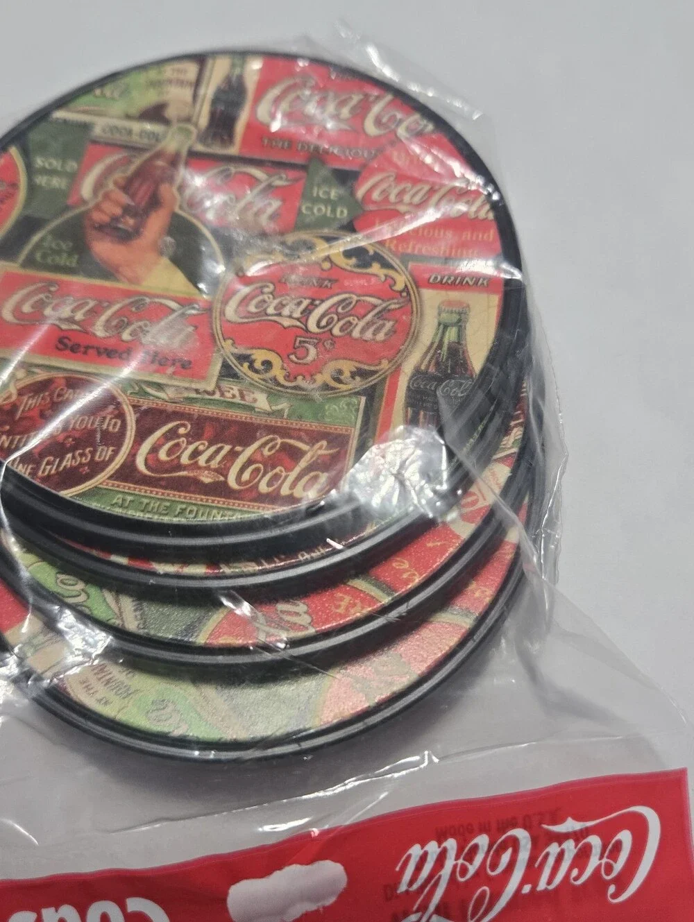 NIB Coca Cola coasters, Set of 4